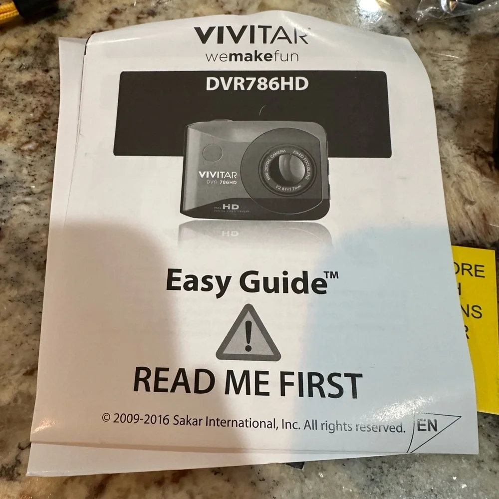 Vivitar HD Action Camera Kit 1080p 12MP Remote Video Red. New w/o box
